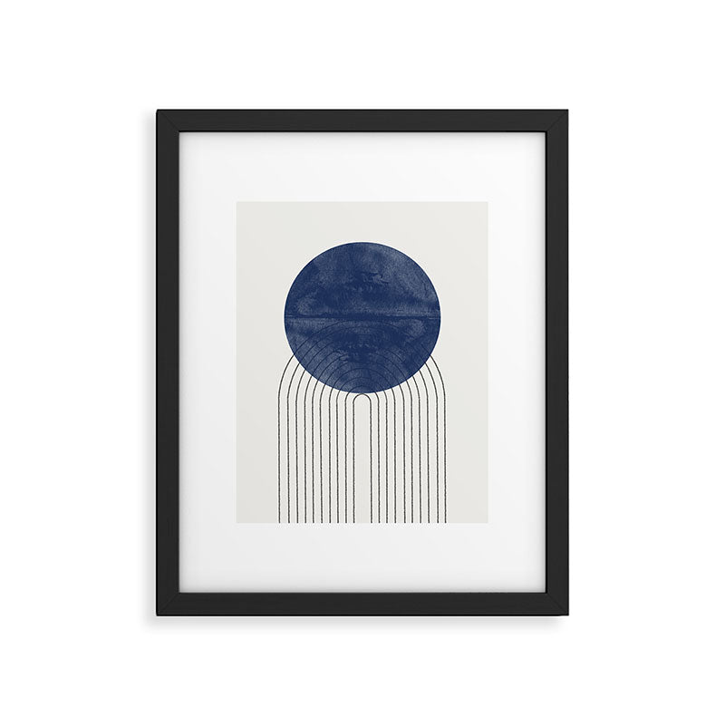 Blue Sun Framed Art Print Gallery Image 1