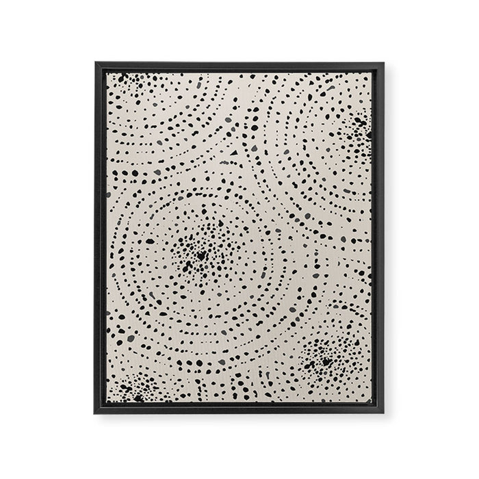 Boho Pattern Minimalistic Decor Framed Canvas Print Gallery Image 1