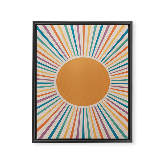 Boho Sun Framed Canvas Print Gallery Image 1