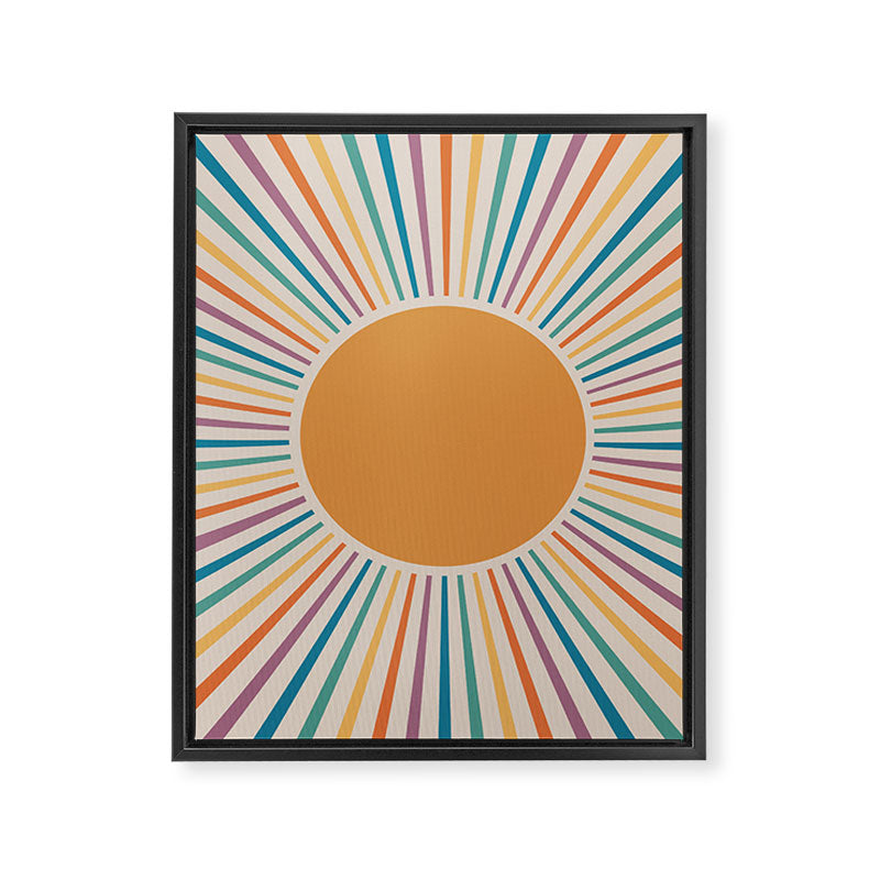 Boho Sun Framed Canvas Print Gallery Image 6