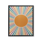 Boho Sun Framed Canvas Print Gallery Image 6