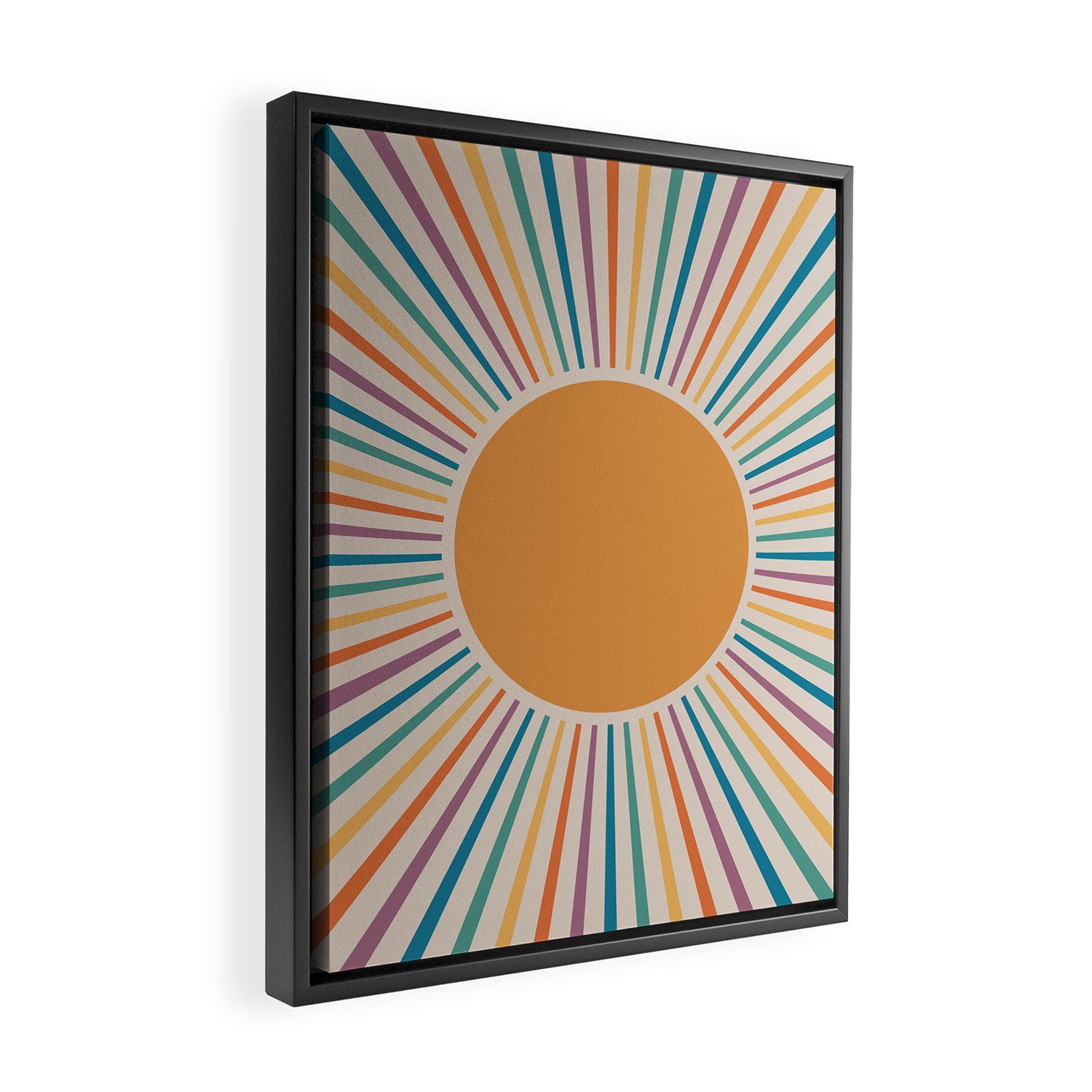 Boho Sun Framed Canvas Print Gallery Image 2