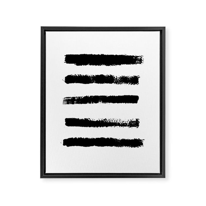 Brush stroke No.2 Framed Canvas Print Gallery Image 1