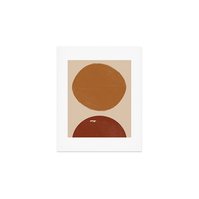Burnt Orange Sun, New Boho Art Print Gallery Image 1