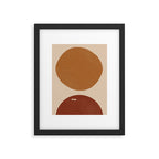 Burnt Orange Sun, New Boho Framed Art Print Gallery Image 4