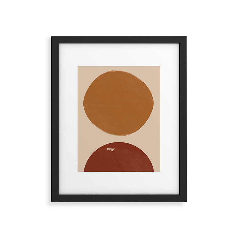Burnt Orange Sun, New Boho Framed Art Print Gallery Image 5