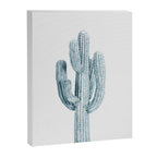 Cactus in Blue, Modern Cacti Canvas Print Gallery Image 6