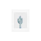 Cactus in Blue, Modern Cacti Art Print Gallery Image 1