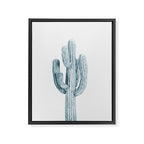 Cactus in Blue, Modern Cacti Framed Canvas Print Gallery Image 6