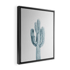 Cactus in Blue, Modern Cacti Framed Canvas Print Gallery Image 2