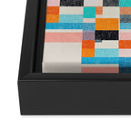 Colorful Retro Elements Framed Canvas Print Gallery Image 3