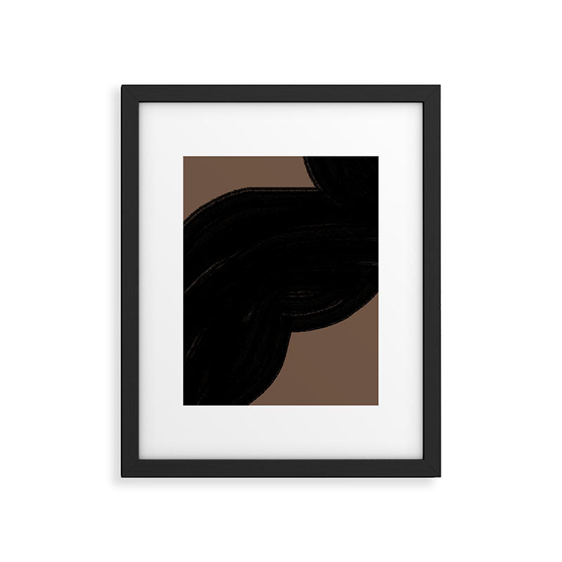 Contemporary Abstract Shape Framed Art Print Gallery Image 5