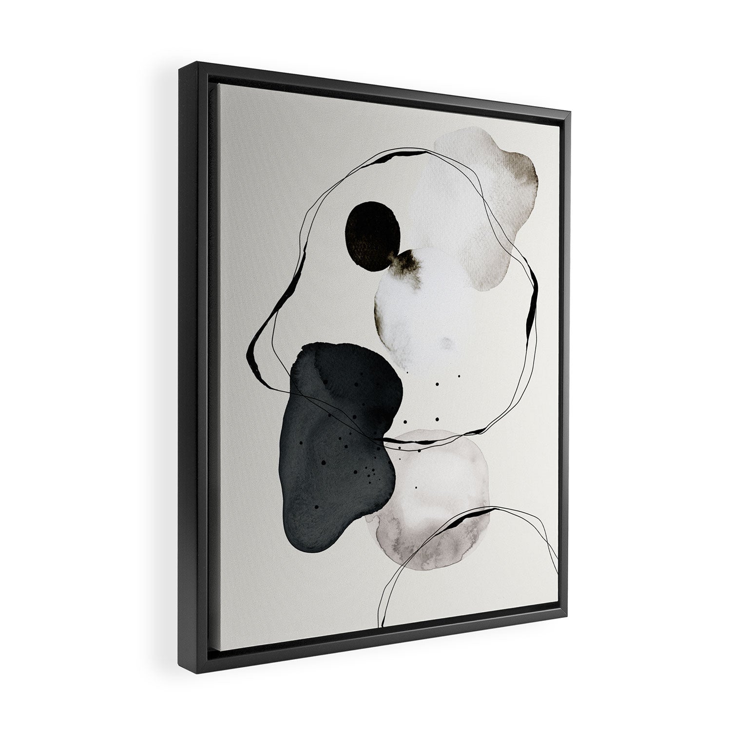 Contemporary Art, Minimalistic  Framed Canvas Print Gallery Image 2