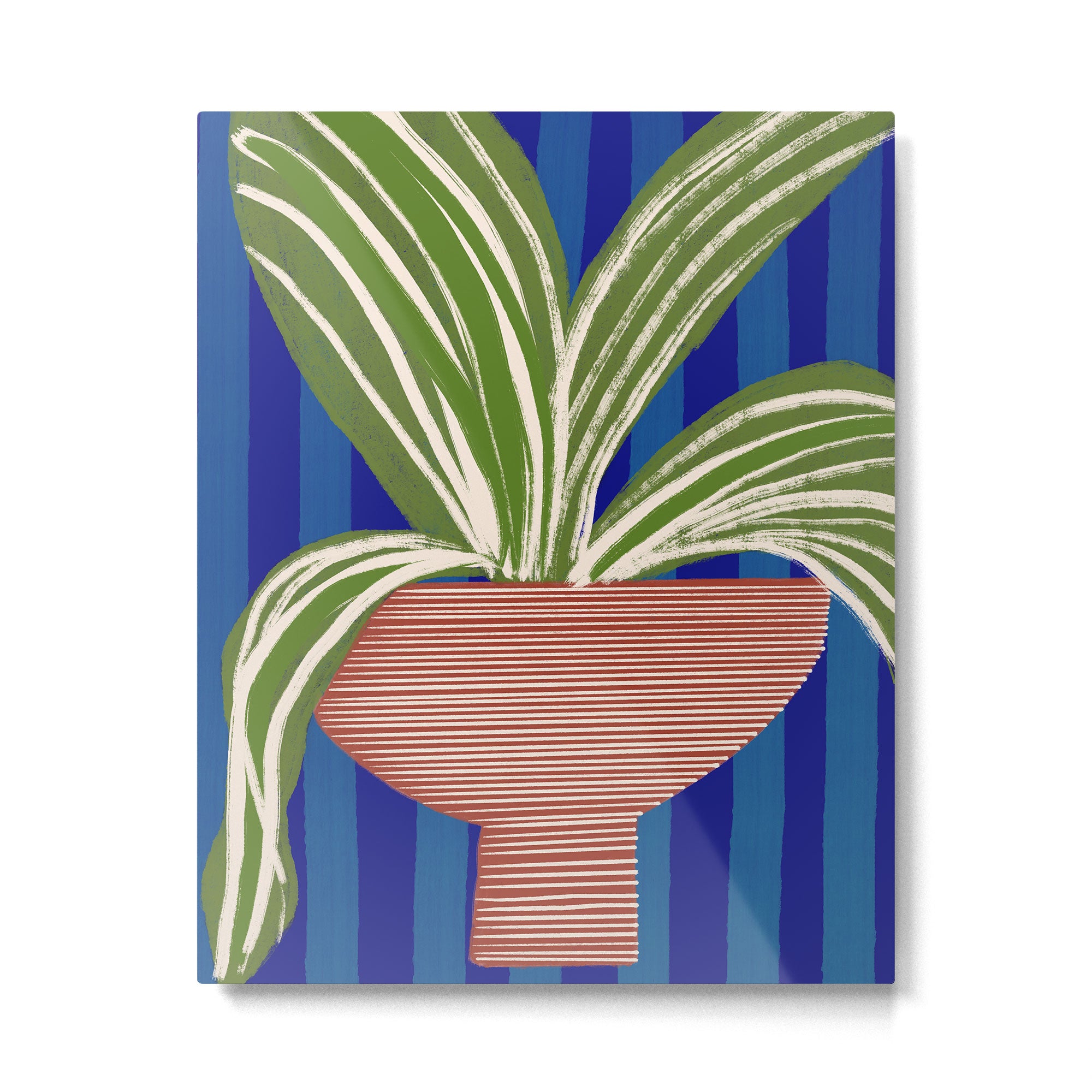 Contemporary Flower Design Metal Print Gallery Image 4