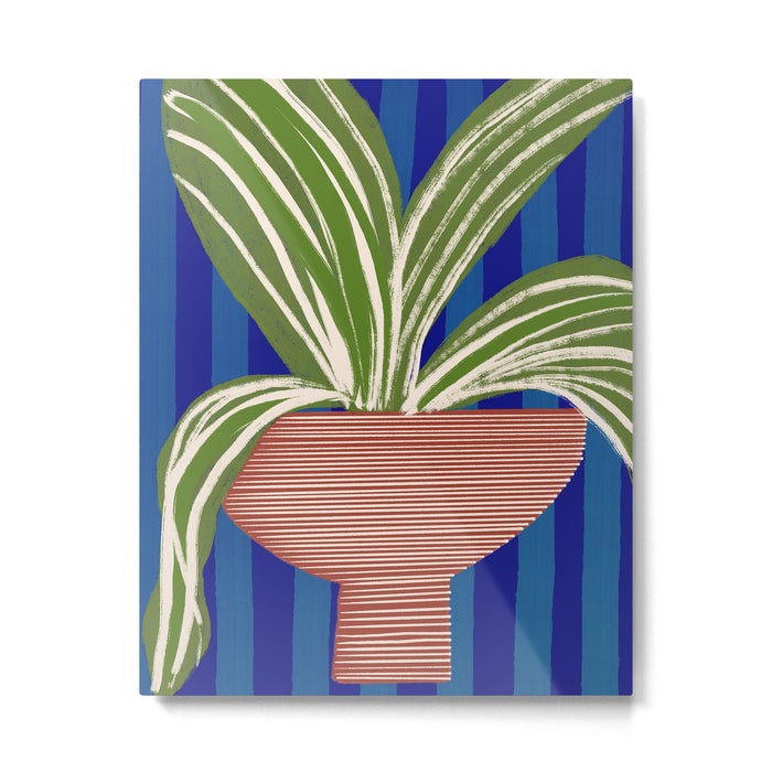 Contemporary Flower Design Metal Print Gallery Image 1