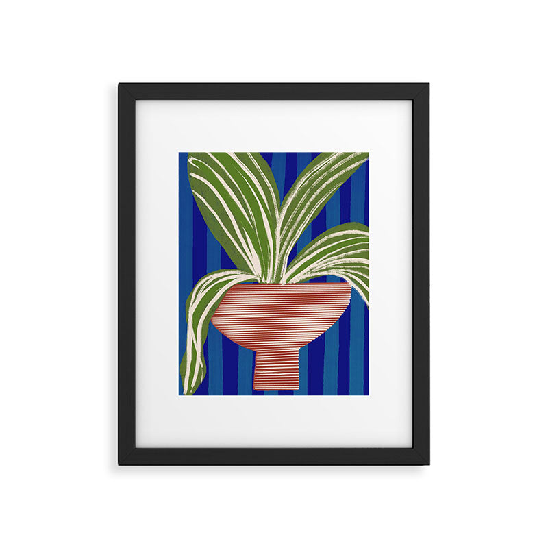 Contemporary Flower Design Framed Art Print Gallery Image 5