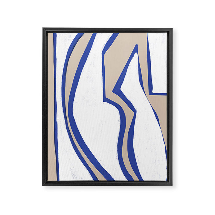 Contemporary Shape Objects Framed Canvas Print Gallery Image 1