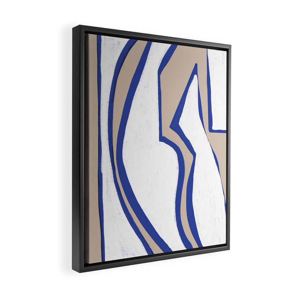 Contemporary Shape Objects Framed Canvas Print Gallery Image 2
