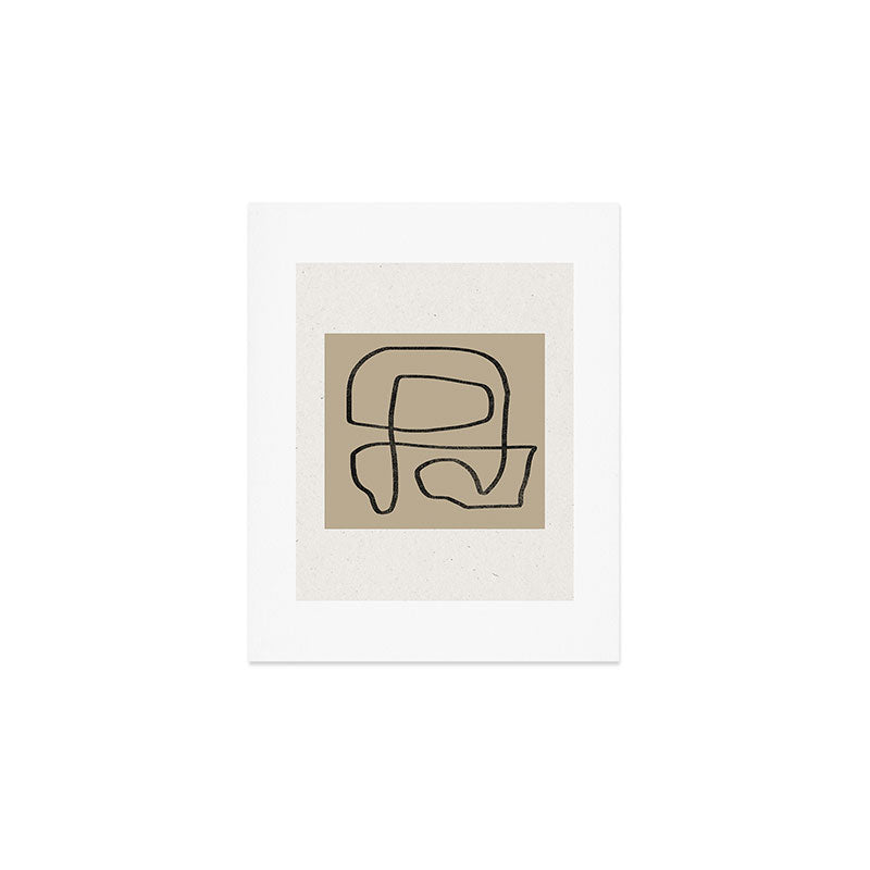 Curved Labyrinth Art Print Gallery Image 1
