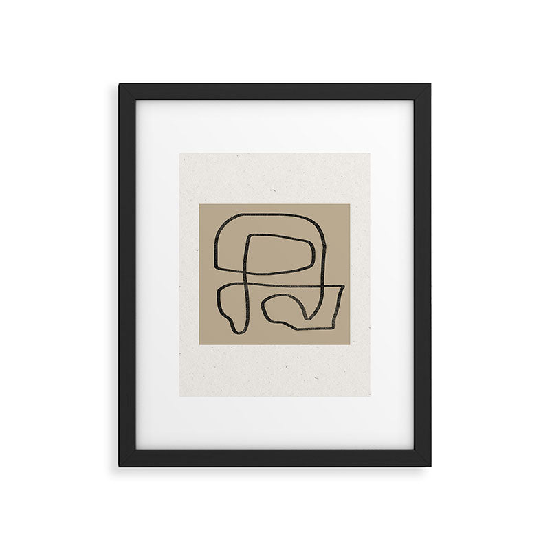 Curved Labyrinth Framed Art Print Gallery Image 6