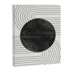 Deep Black Organic Artwork Canvas Print Gallery Image 6