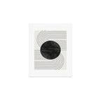 Deep Black Organic Artwork Art Print Gallery Image 1