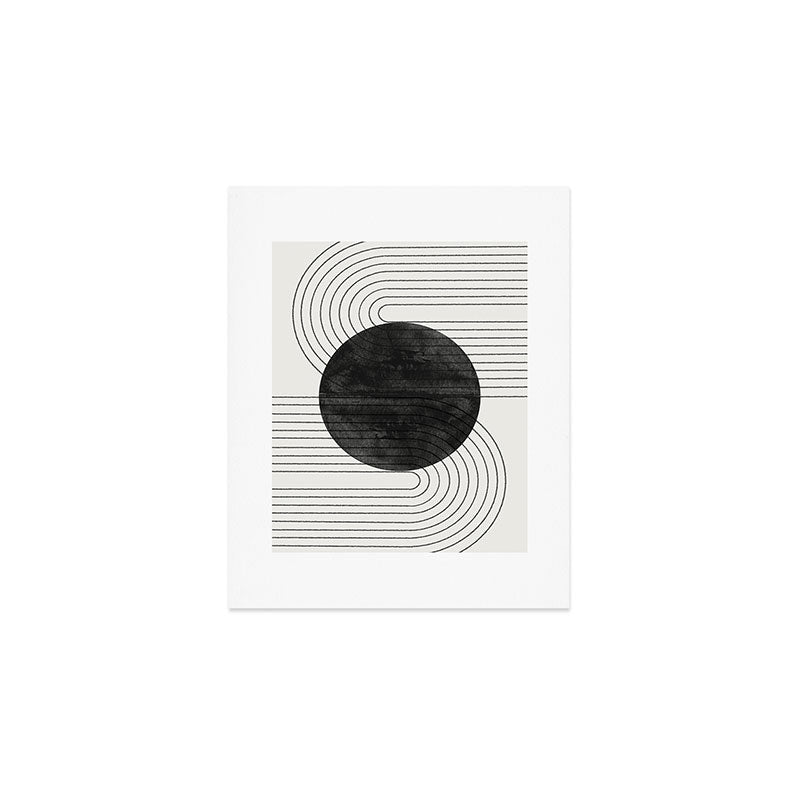 Deep Black Organic Artwork Art Print Gallery Image 1
