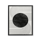 Deep Black Organic Artwork Framed Canvas Print Gallery Image 6