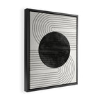Deep Black Organic Artwork Framed Canvas Print Gallery Image 2