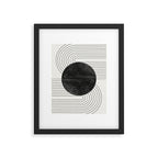 Deep Black Organic Artwork Framed Art Print Gallery Image 5