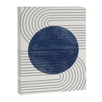 Deep Blue Simple Composition Canvas Print Gallery Image 6