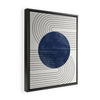 Deep Blue Simple Composition Framed Canvas Print Gallery Image 2