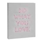 Do what you love, Neon Sign Canvas Print Gallery Image 6