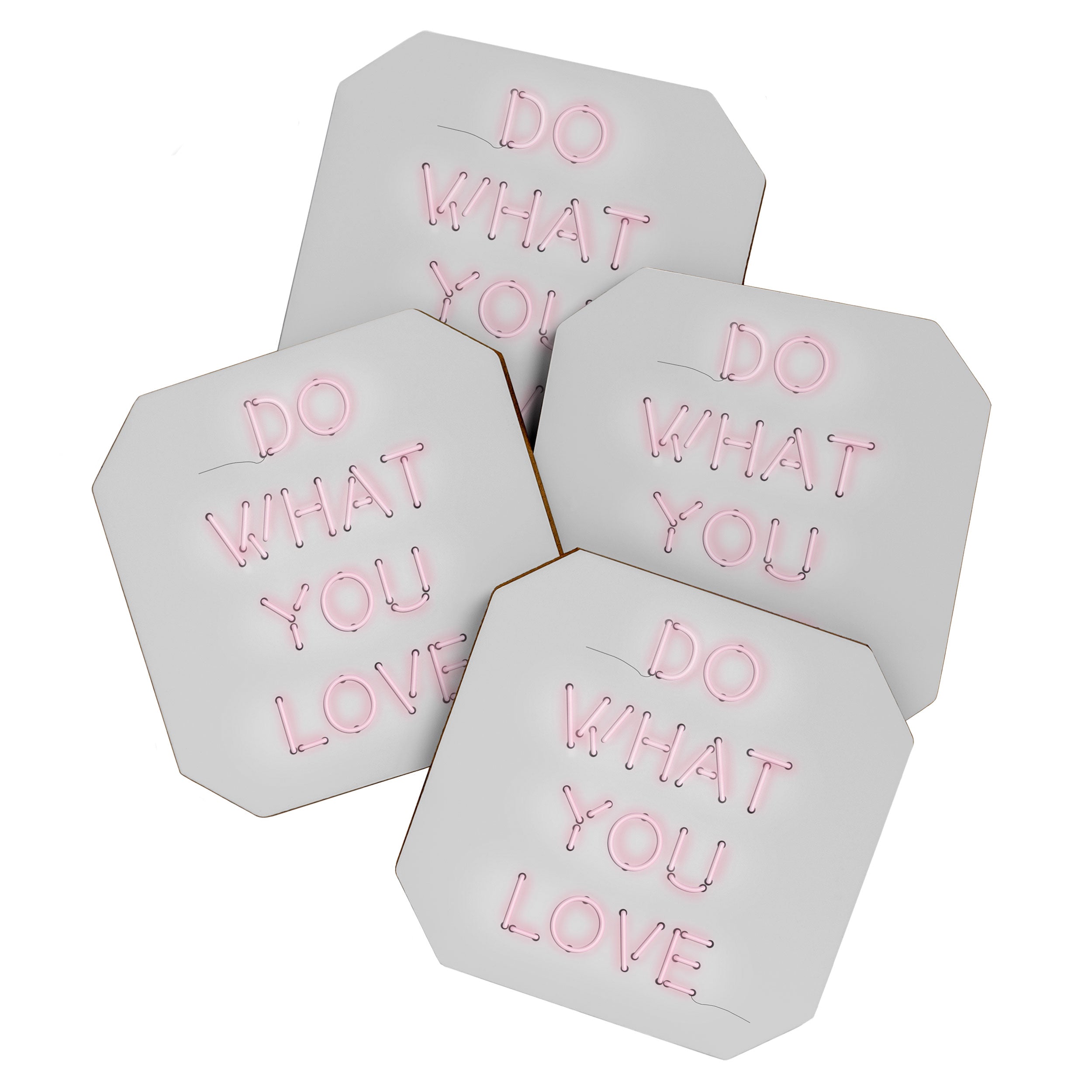 Do what you love, Neon Sign Coaster Gallery Image 1
