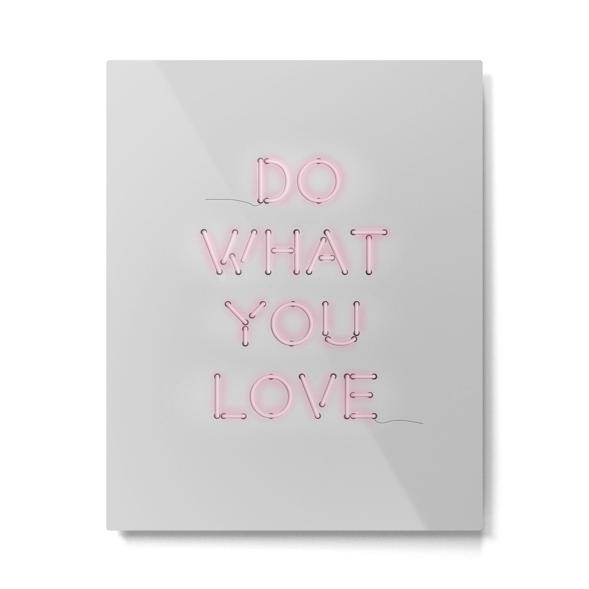 Do what you love, Neon Sign Metal Print Gallery Image 4
