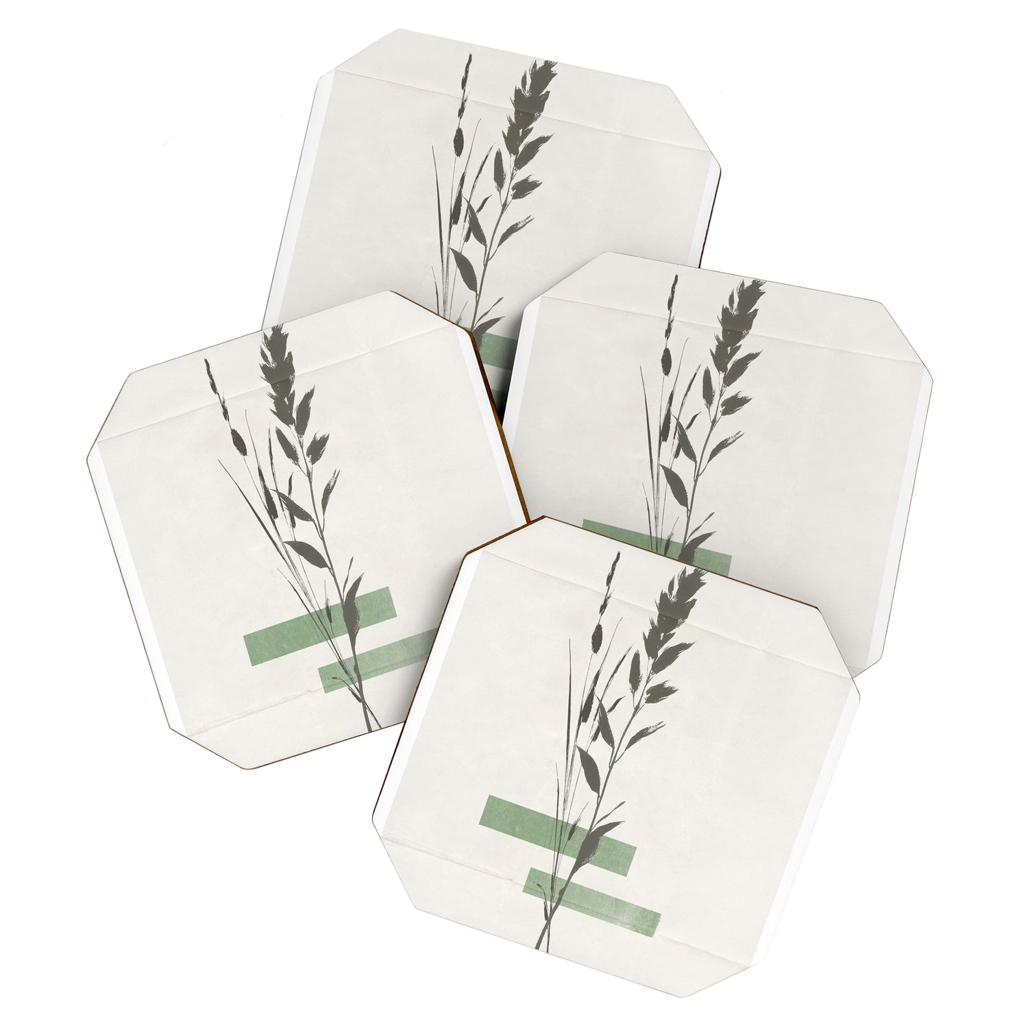 Dry flowers Collage Art Coaster Gallery Image 1