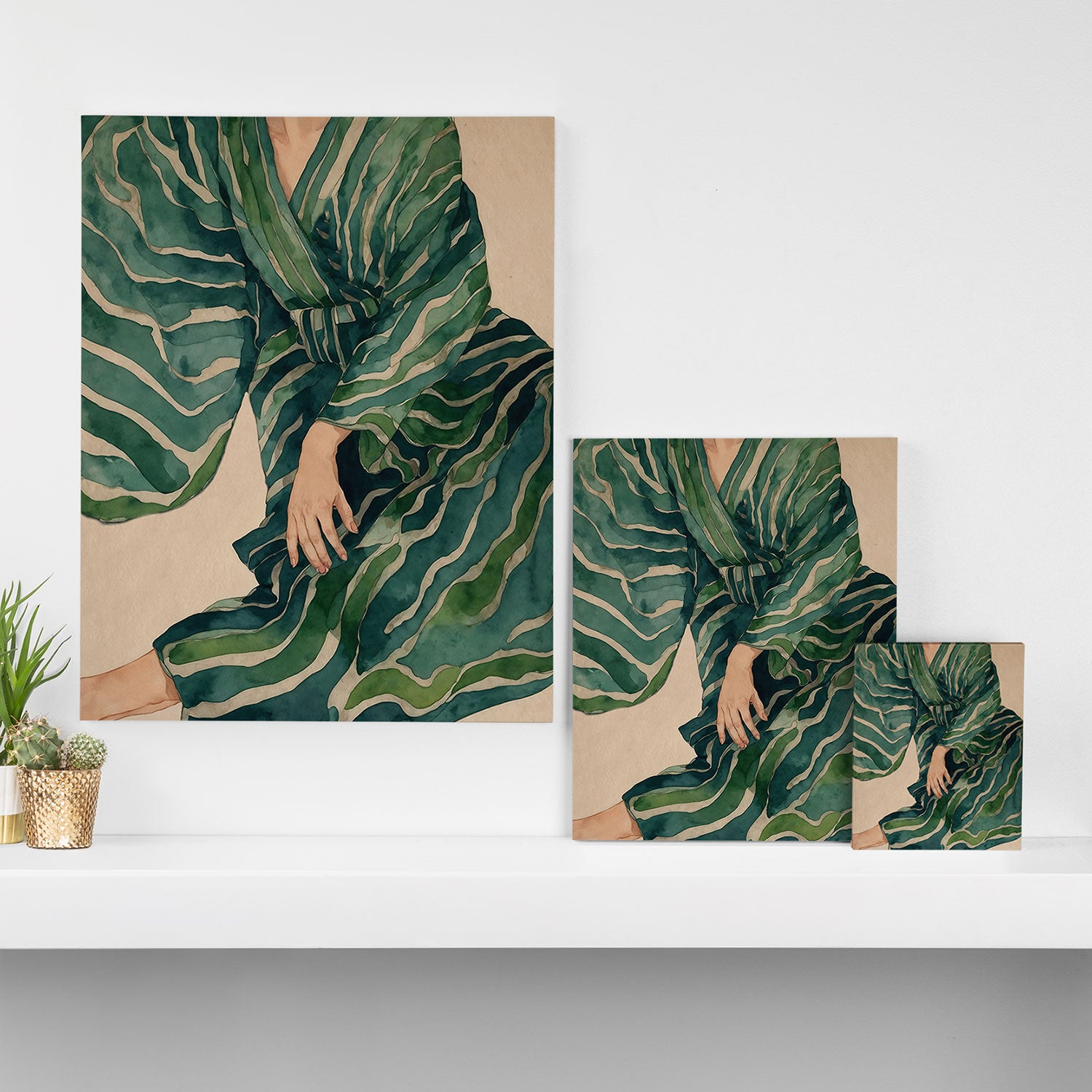 Figurative Illustration Woman Canvas Print Gallery Image 3