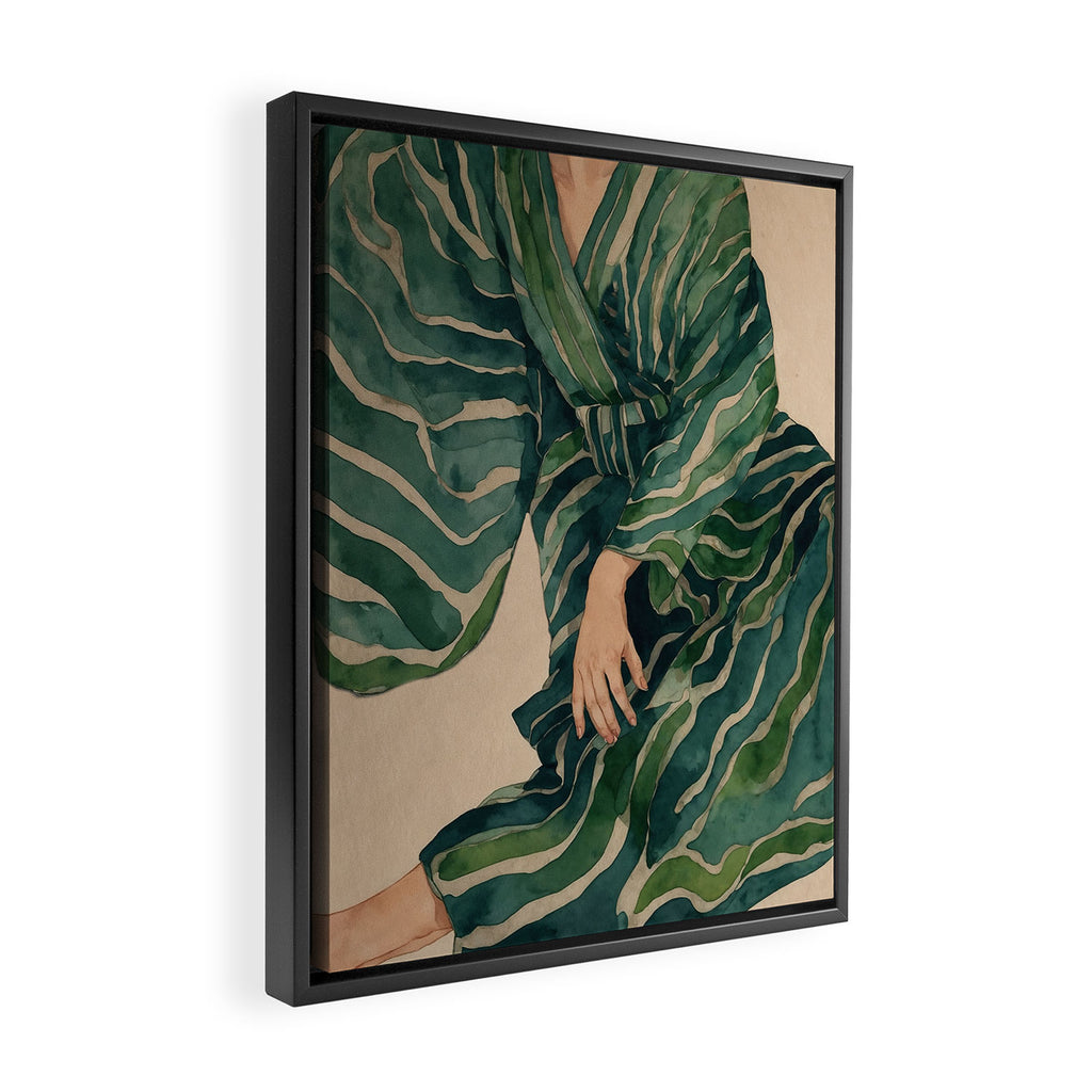 Figurative Illustration Woman Framed Canvas Print Gallery Image 2