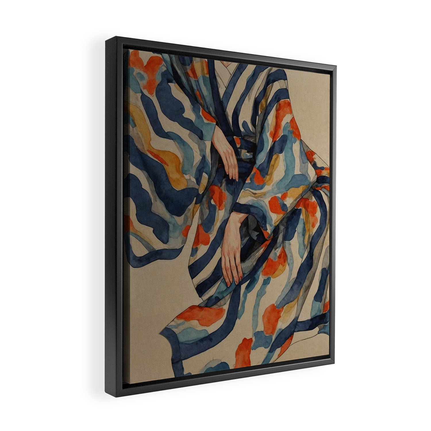 Figurative Woman No 2 Framed Canvas Print Gallery Image 2