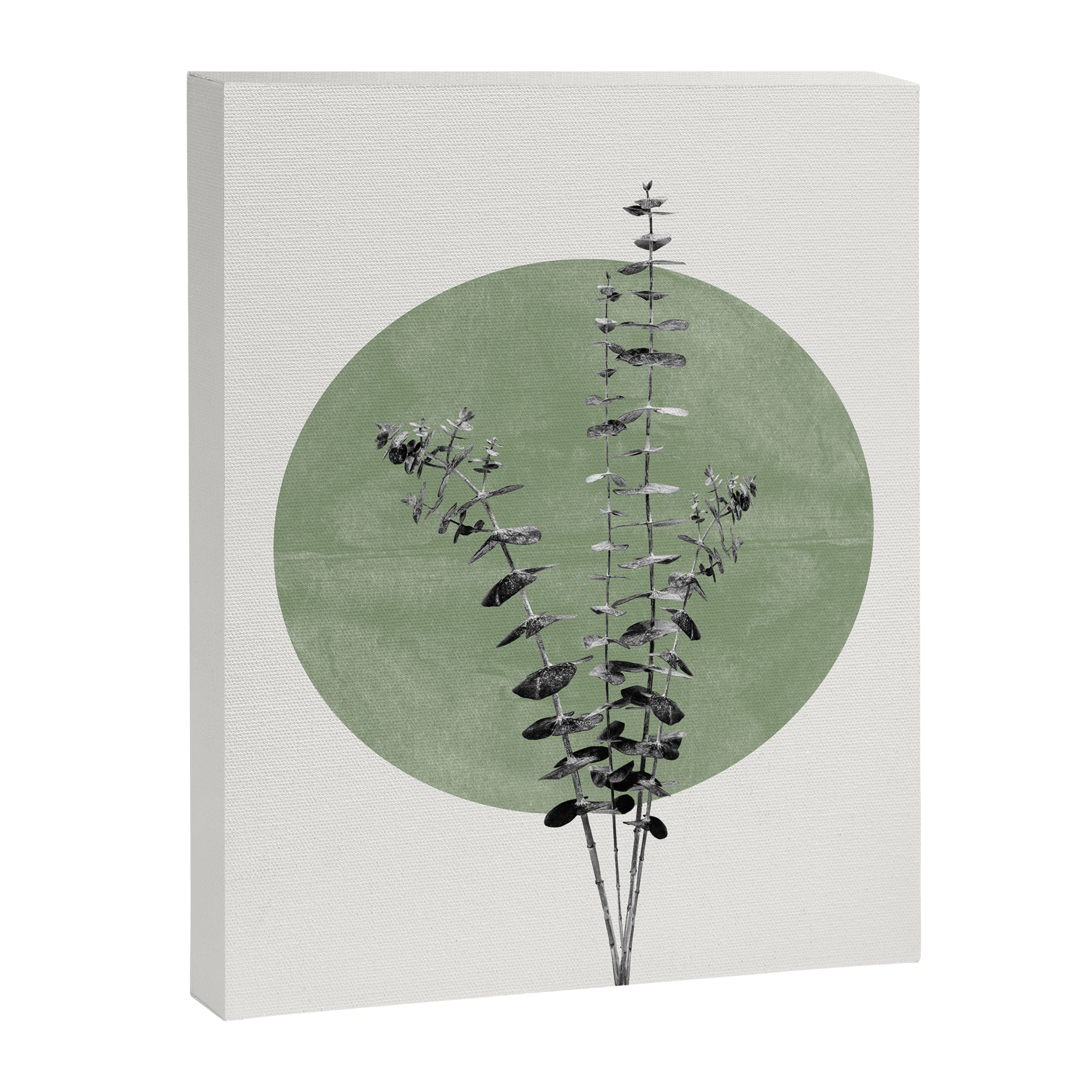 Flowers And Green Moon Canvas Print Gallery Image 6
