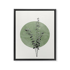 Flowers And Green Moon Framed Canvas Print Gallery Image 6