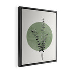 Flowers And Green Moon Framed Canvas Print Gallery Image 2