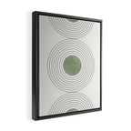 Fresh Pattern, Green Circle Framed Canvas Print Gallery Image 2