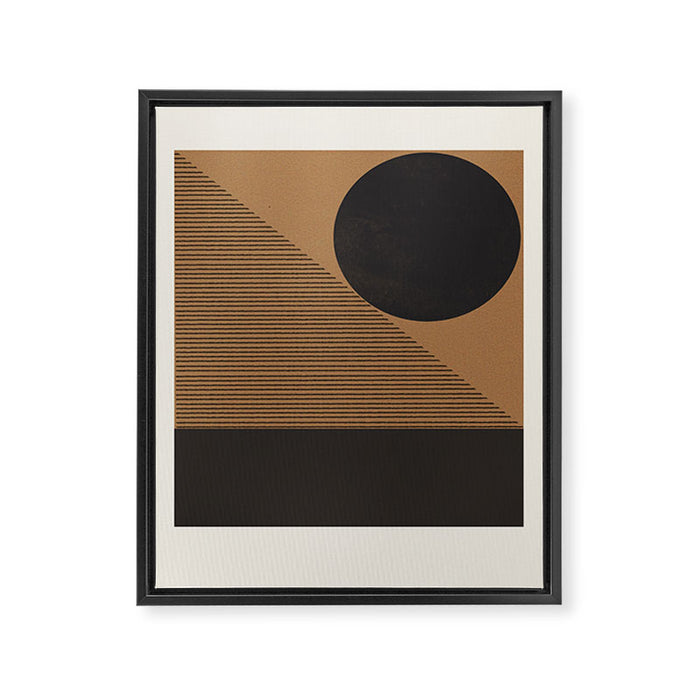 Geo Balance Block Framed Canvas Print Gallery Image 1
