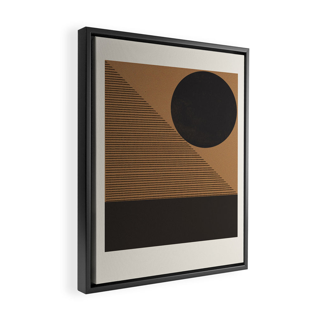 Geo Balance Block Framed Canvas Print Gallery Image 2