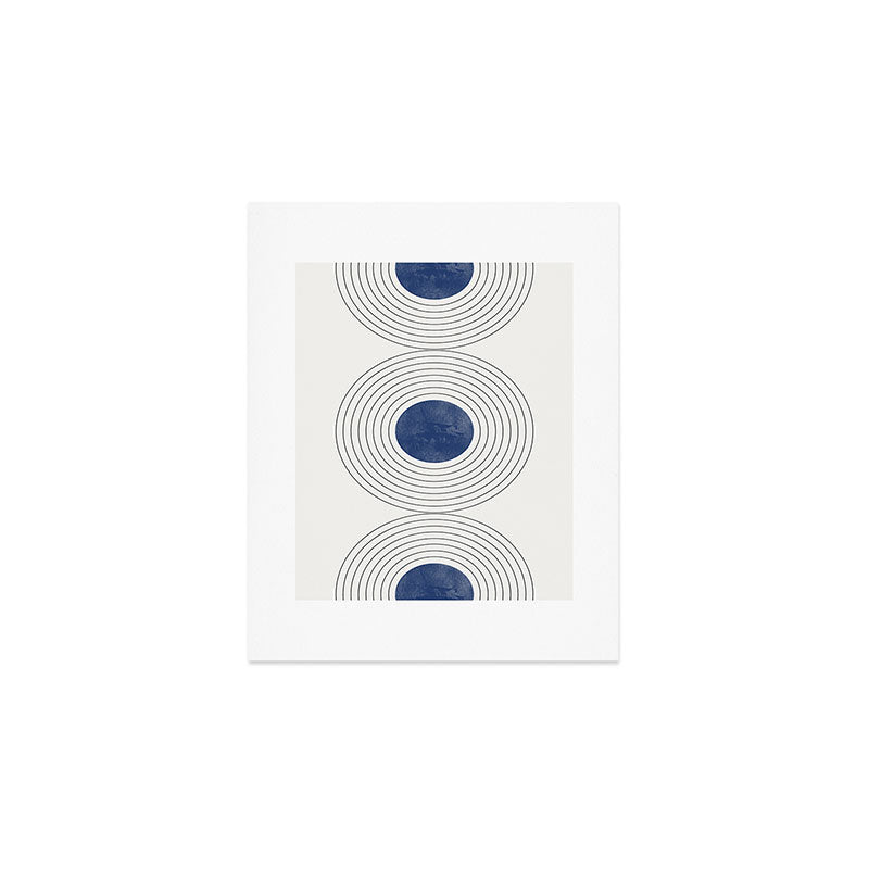 Geo Blue Balance Art Print Gallery Image 1