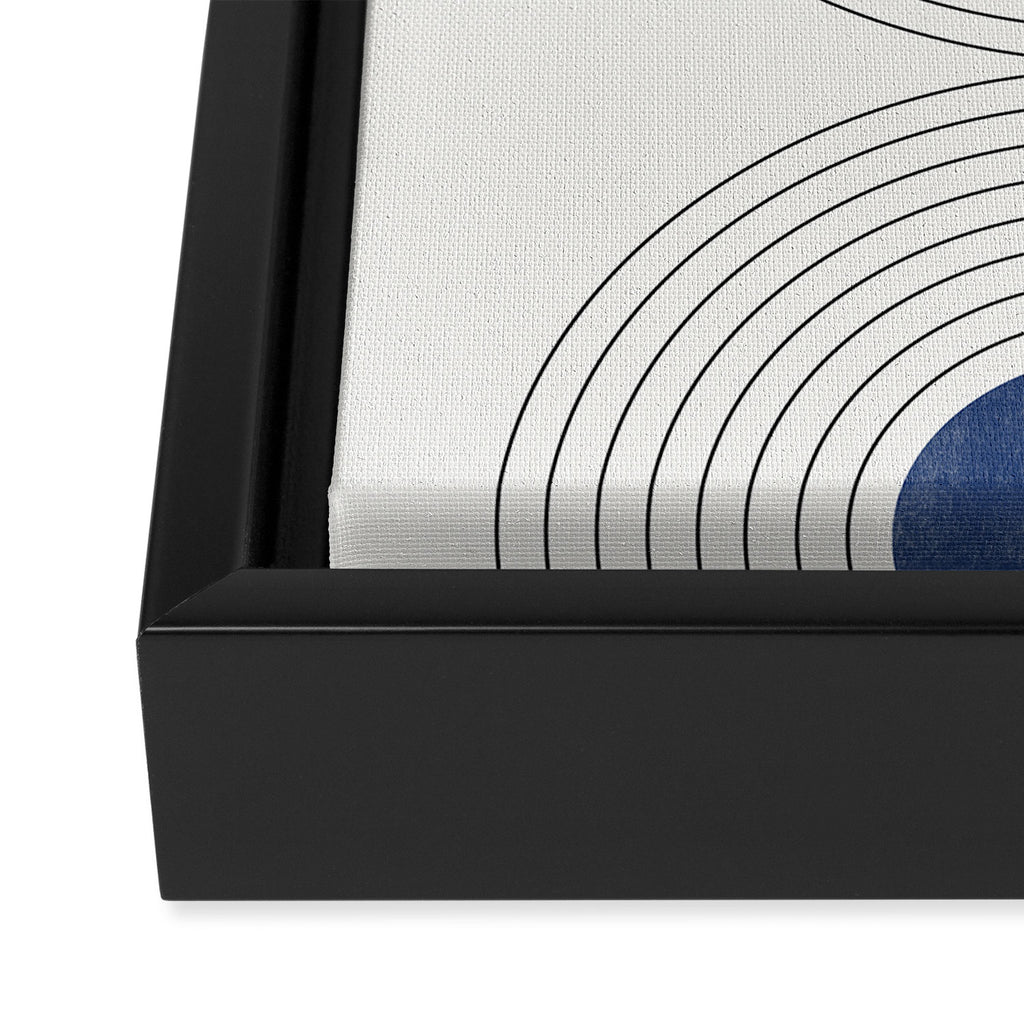 Geo Blue Balance Framed Canvas Print Gallery Image 3