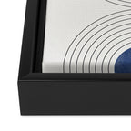 Geo Blue Balance Framed Canvas Print Gallery Image 3