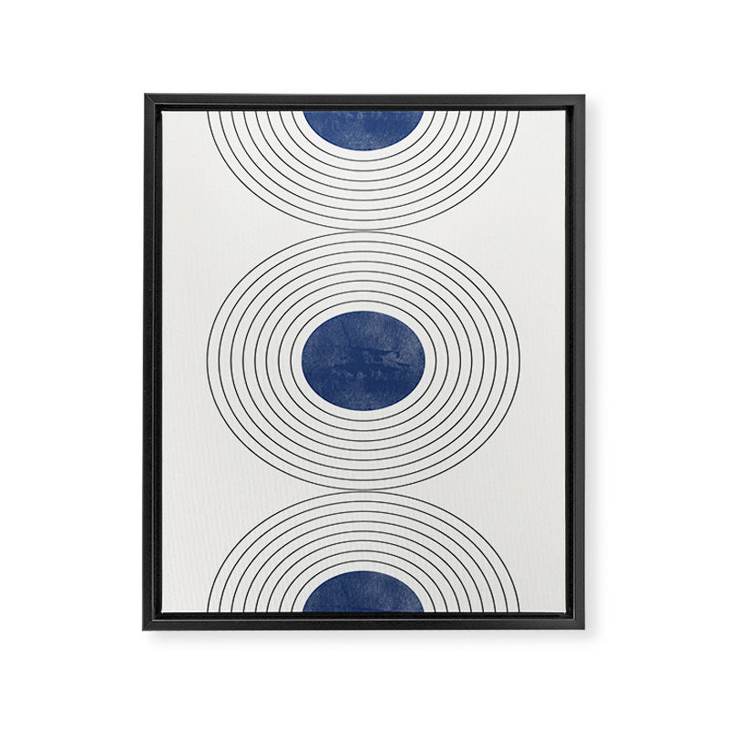 Geo Blue Balance Framed Canvas Print Gallery Image 6