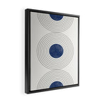 Geo Blue Balance Framed Canvas Print Gallery Image 2